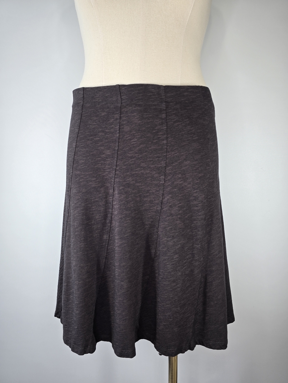 Horny Toad Chachacha Skirt Charcoal Brown Heather Flowy Size L